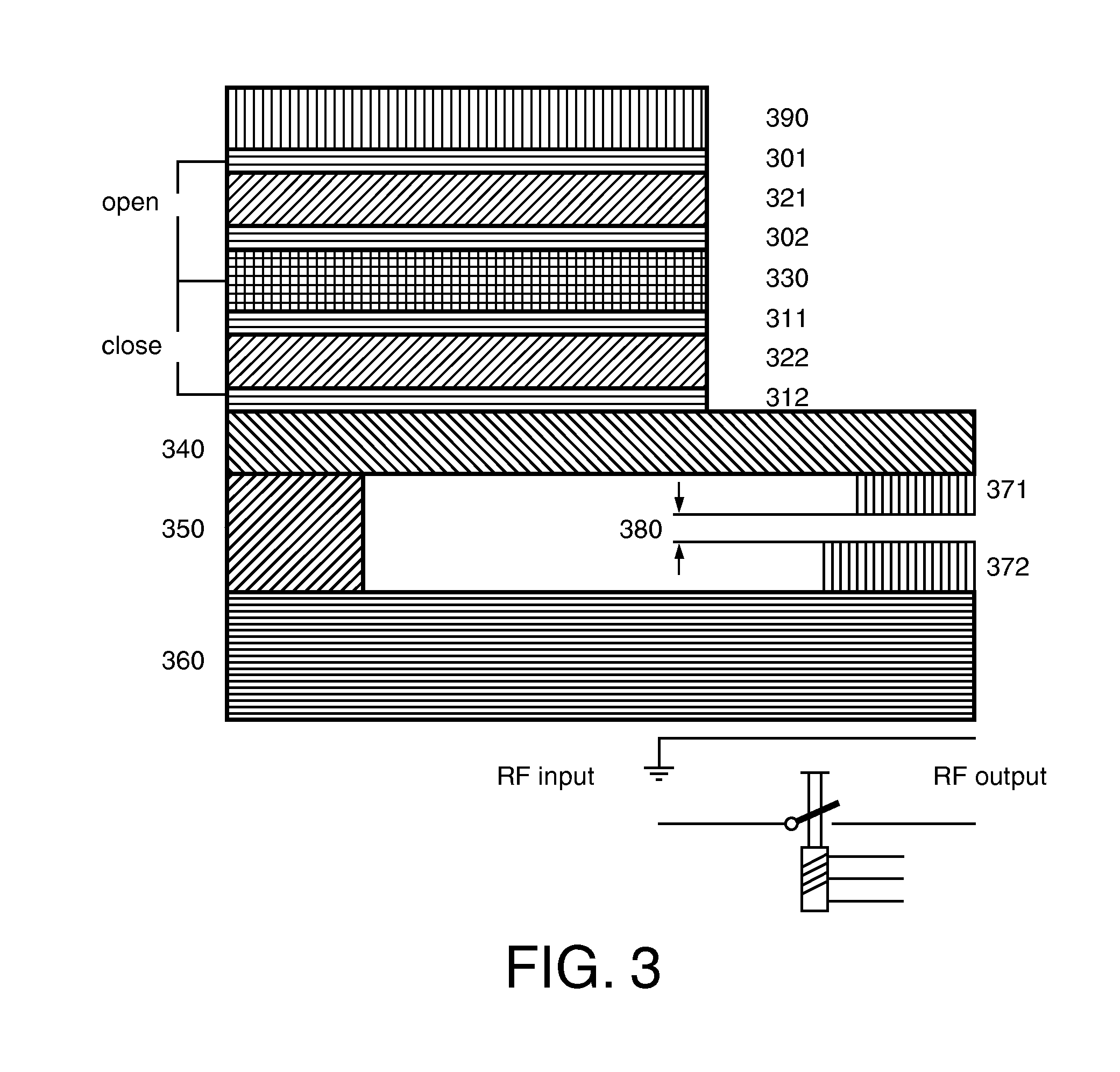 Piezoelectric bimorph switch