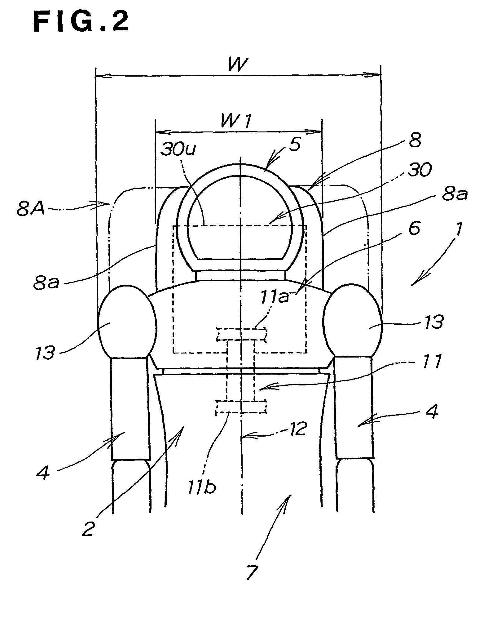 Bipedal robot with storage battery