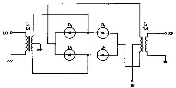 Radar receiving system with diode mixer circuit