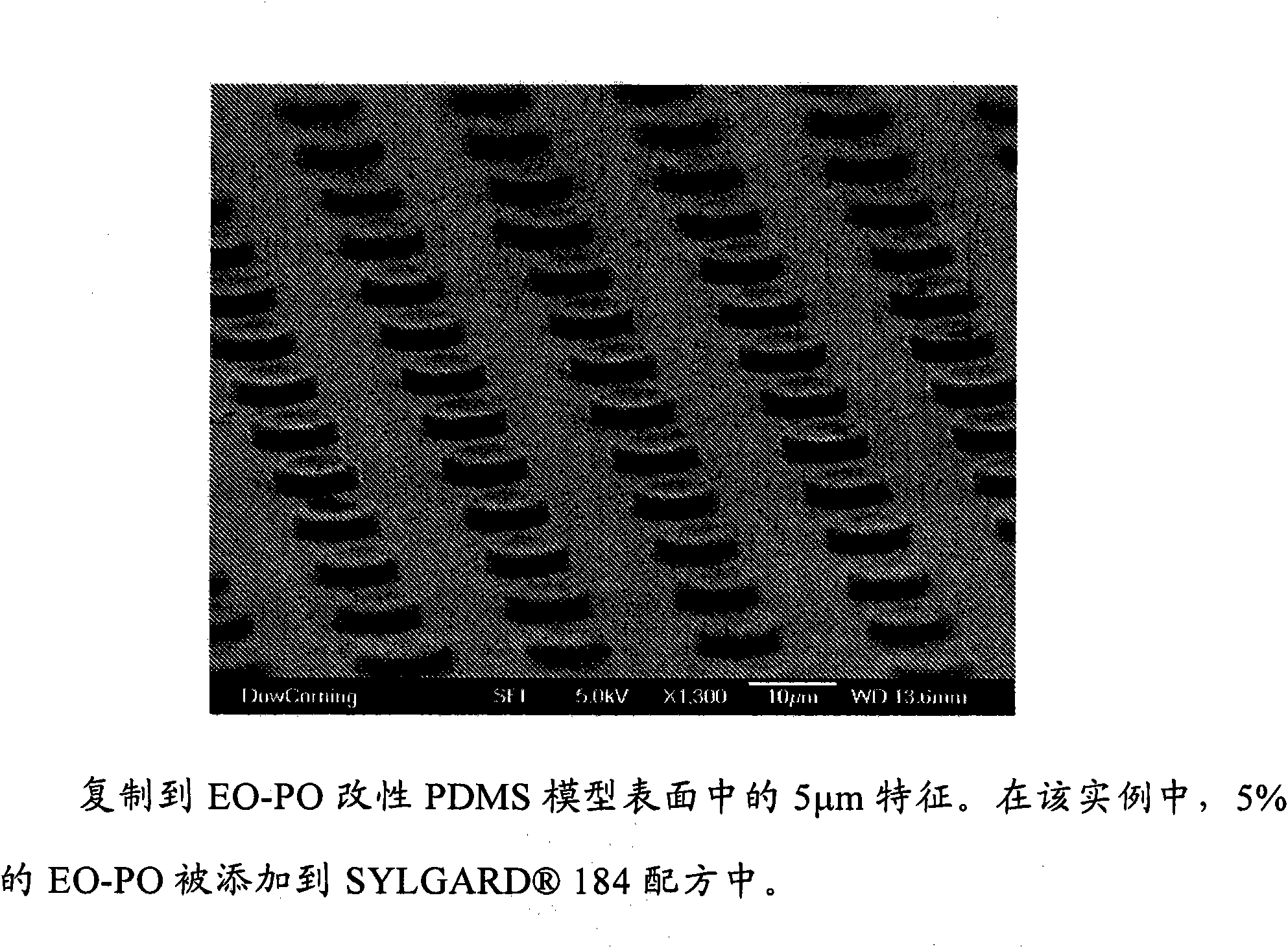 Polar polydimethylsiloxane molds, methods of making the molds, and methods of using the molds for pattern transfer