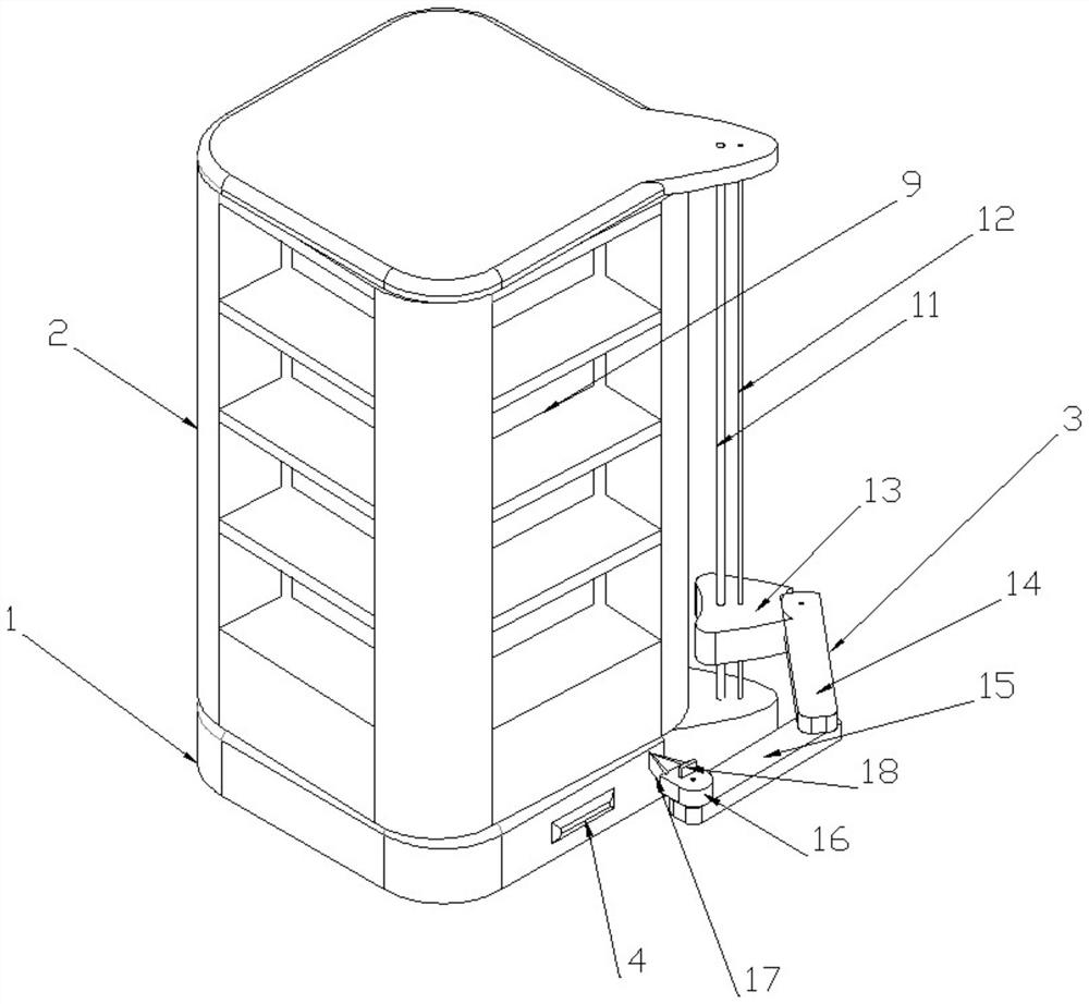 A library management robot system and management method