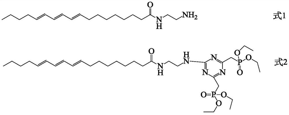 Synergistic flame retardant containing vegetable oil-based nitrogen and phosphorus, preparation method and application thereof