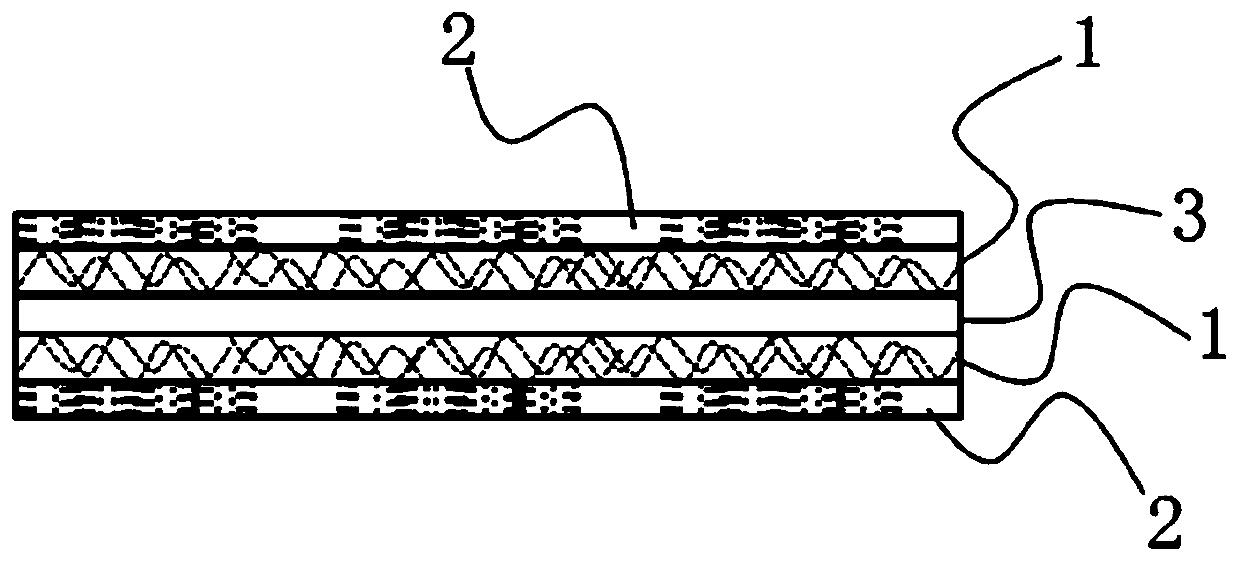 Structure for improving performance of MPI substrate FPC antenna and preparation method