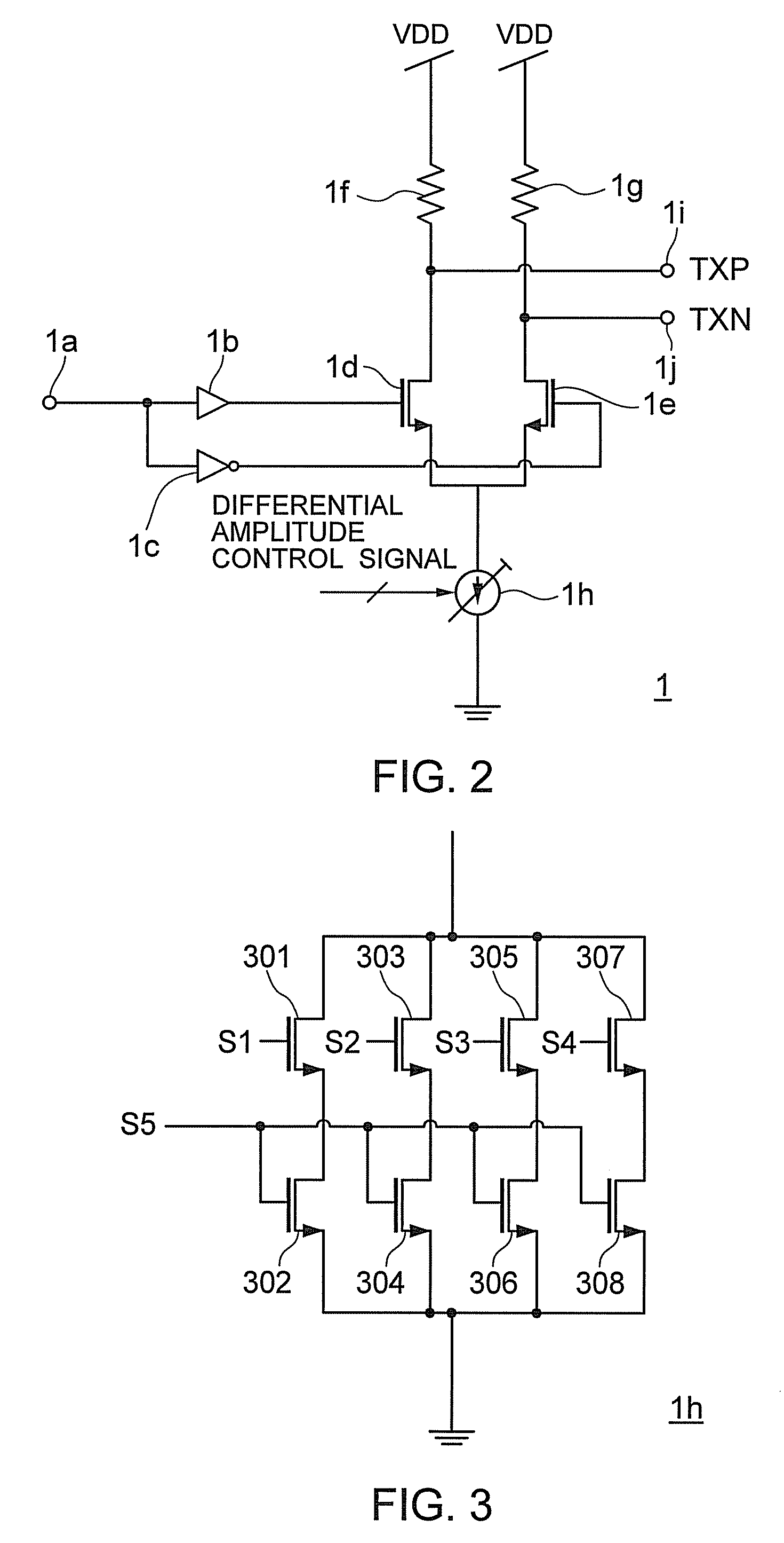 Automatic adjustment circuit for amplitude of differential signal