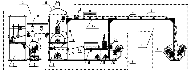 Special reflective layer production system for a long heat transmission network