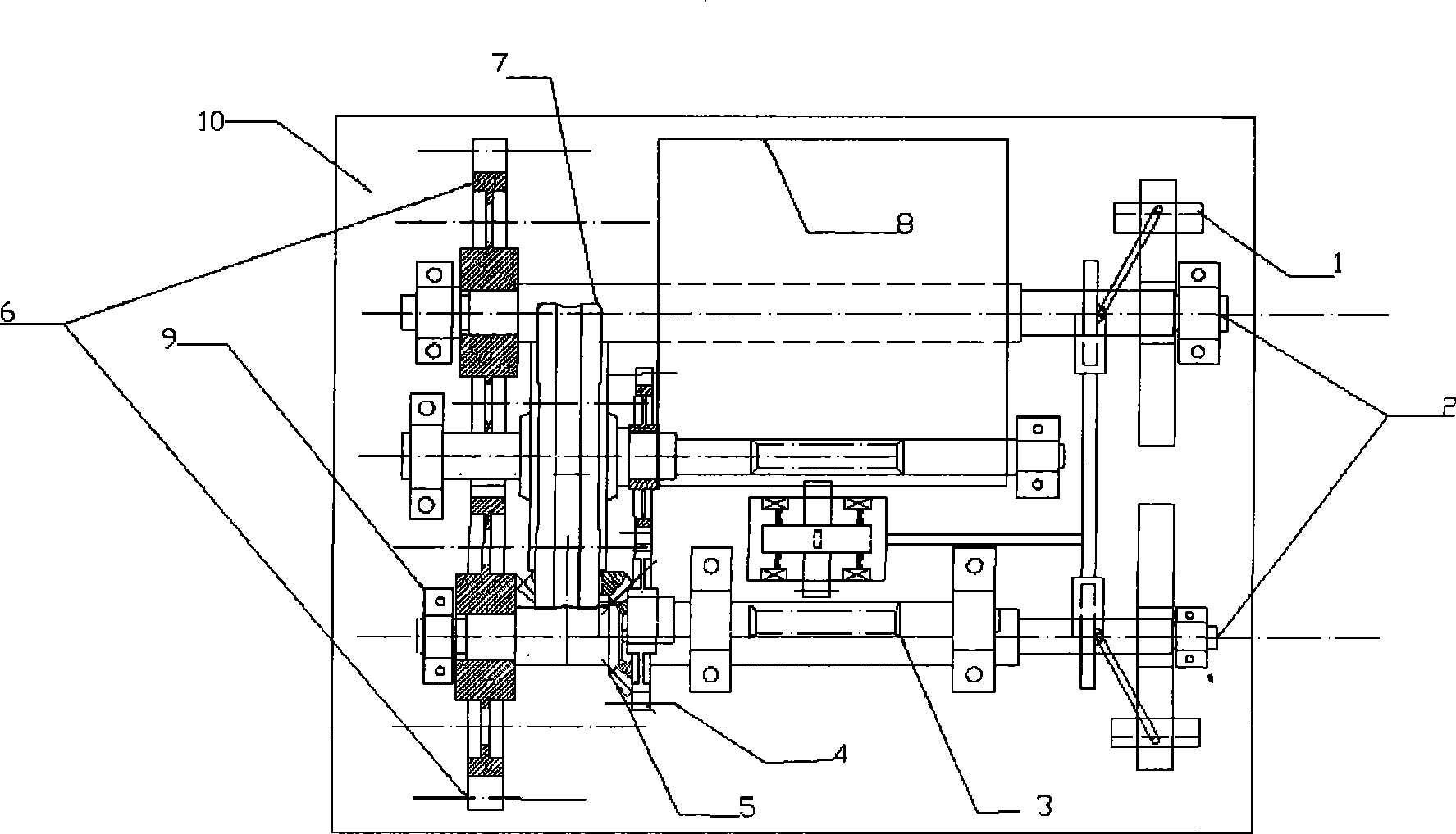 Actuating mechanism of vibration damping device with force and amplitude adjustable based on double slider mechanism