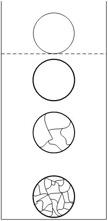 Method for preparing big-diameter granules from micro and nano powder by means of interfacial polymerization