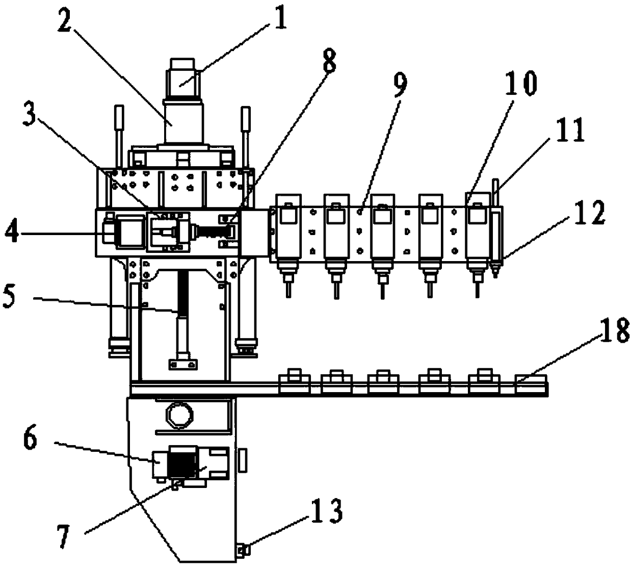 High-efficiency slot milling machine