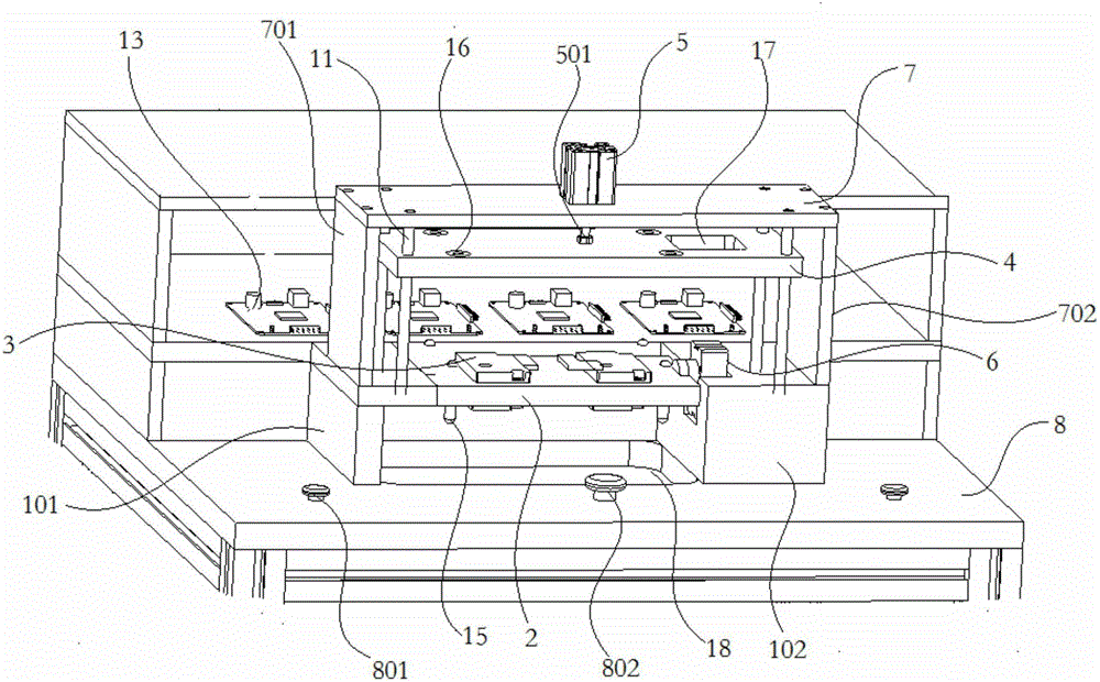 Fingerprint module testing system with overturning mechanism