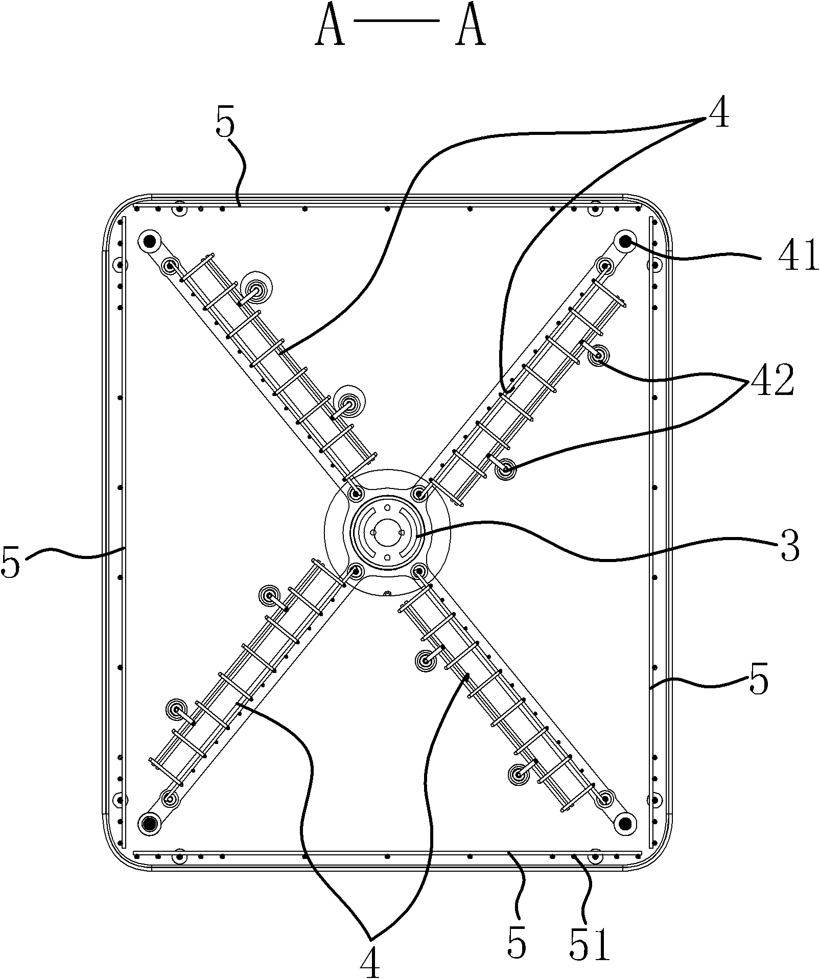 High-voltage net-boom radiation-type insecticidal lamp of improved structure