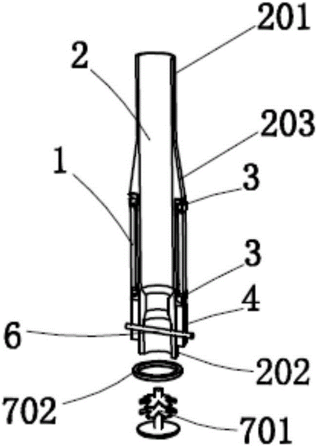 Front fork device and assembly method thereof