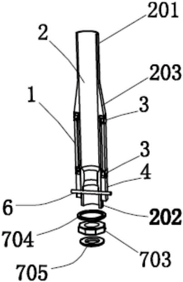 Front fork device and assembly method thereof