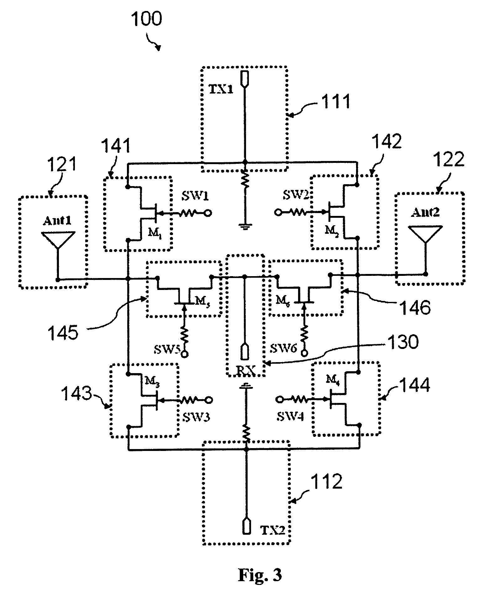 Antenna diversity switch of wireless dual-mode co-existence systems