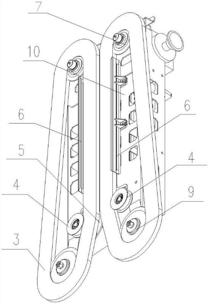 Plate-type corn ear picking structure