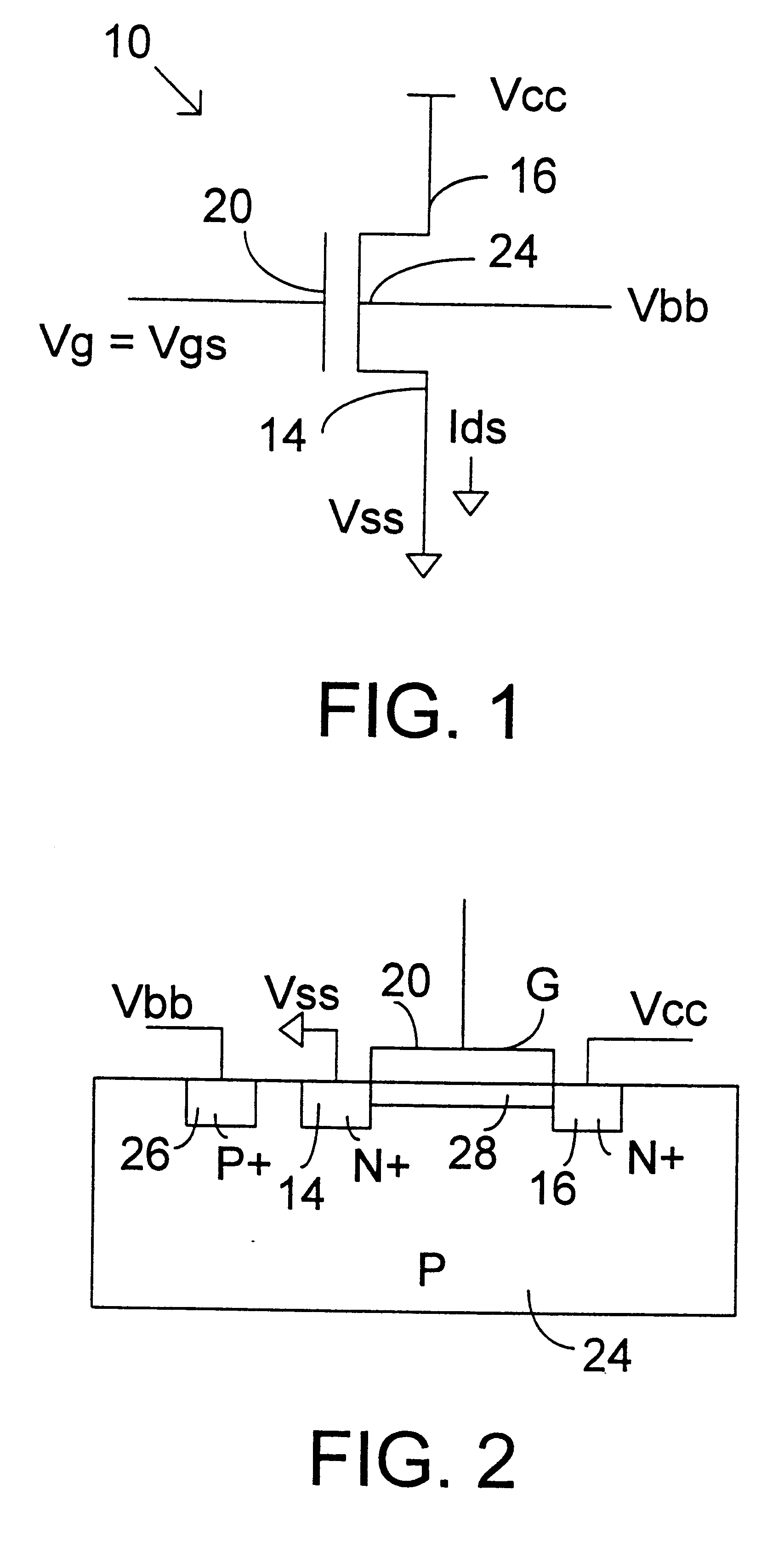 Transistors providing desired threshold voltage and reduced short channel effects with forward body bias