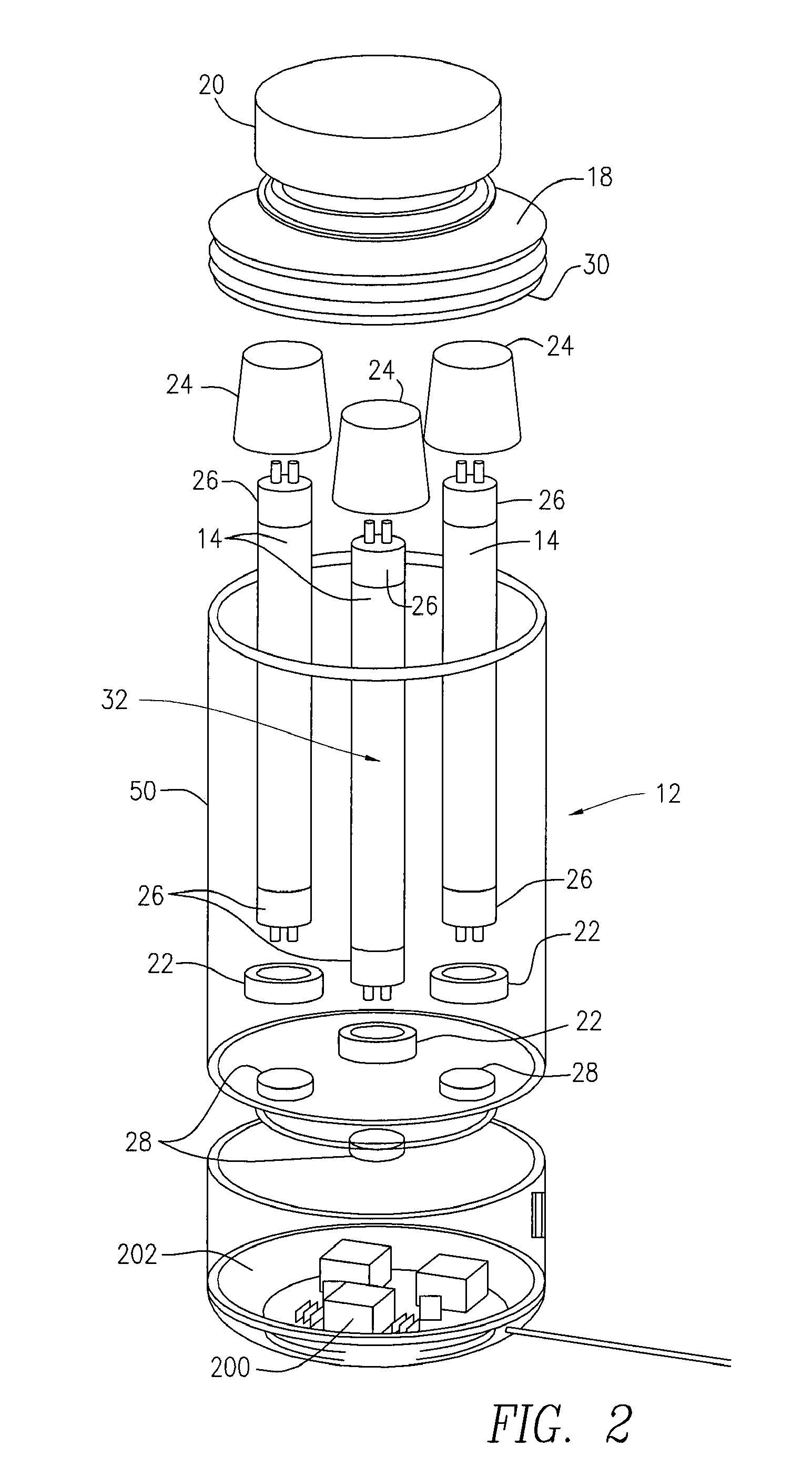 Portable UV water treatment system