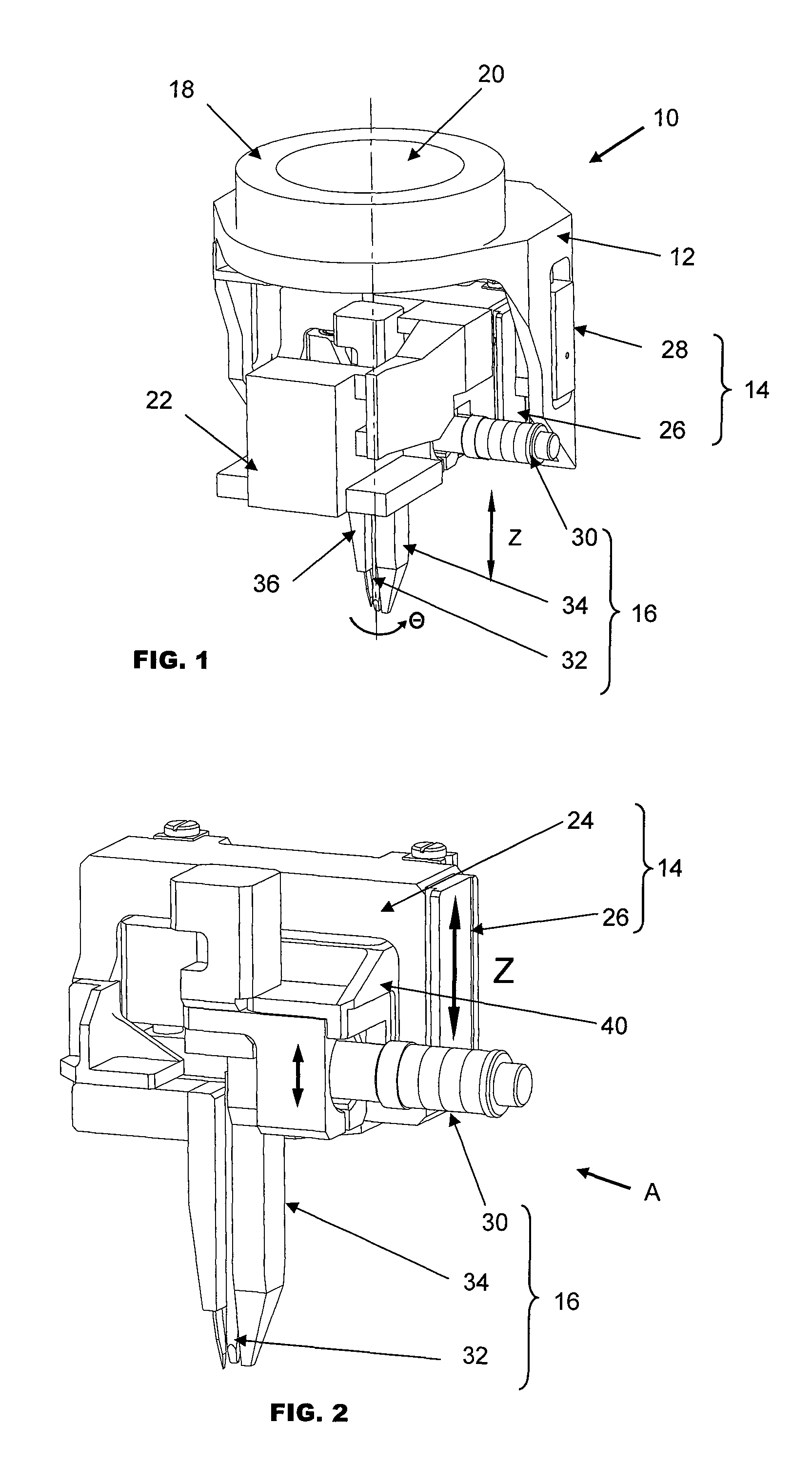 Bond head for heavy wire bonder