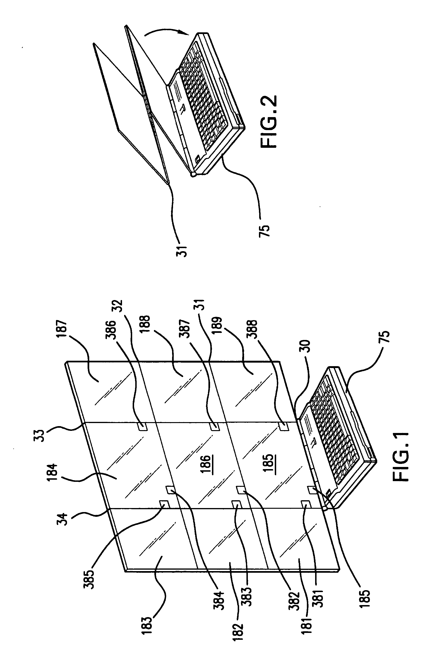 Expanded display for cell phone, palm pilot or computer