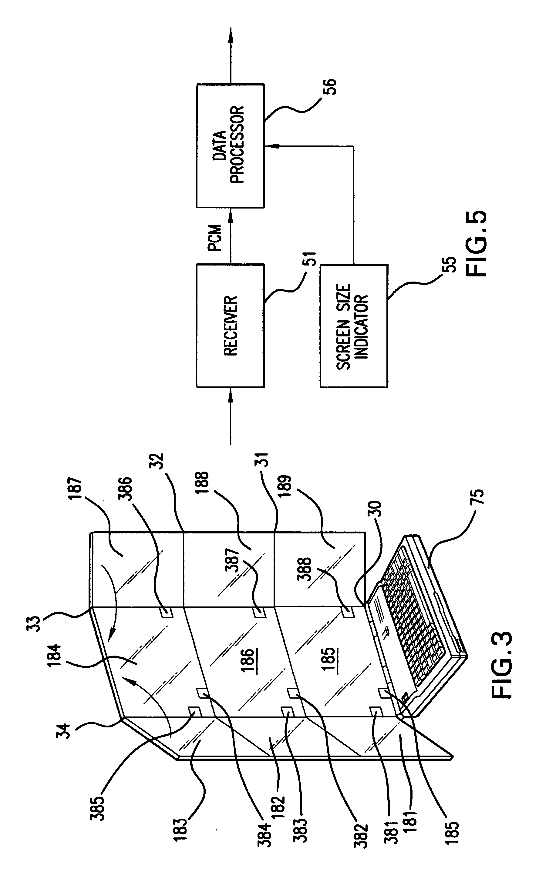 Expanded display for cell phone, palm pilot or computer