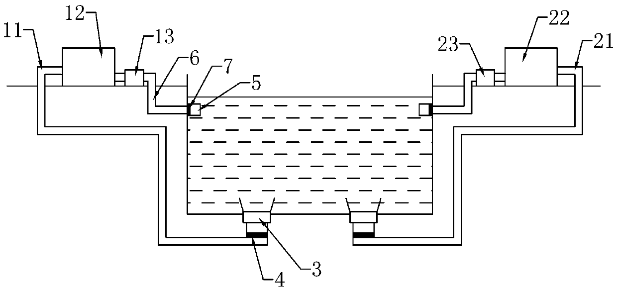 A double-vortex drainage type pool floating object cleaning device based on cloud image