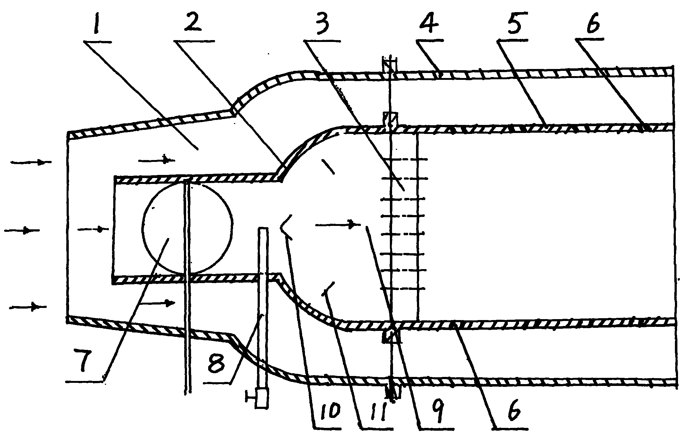 Double control fuel mixing chamber and separation flame plate