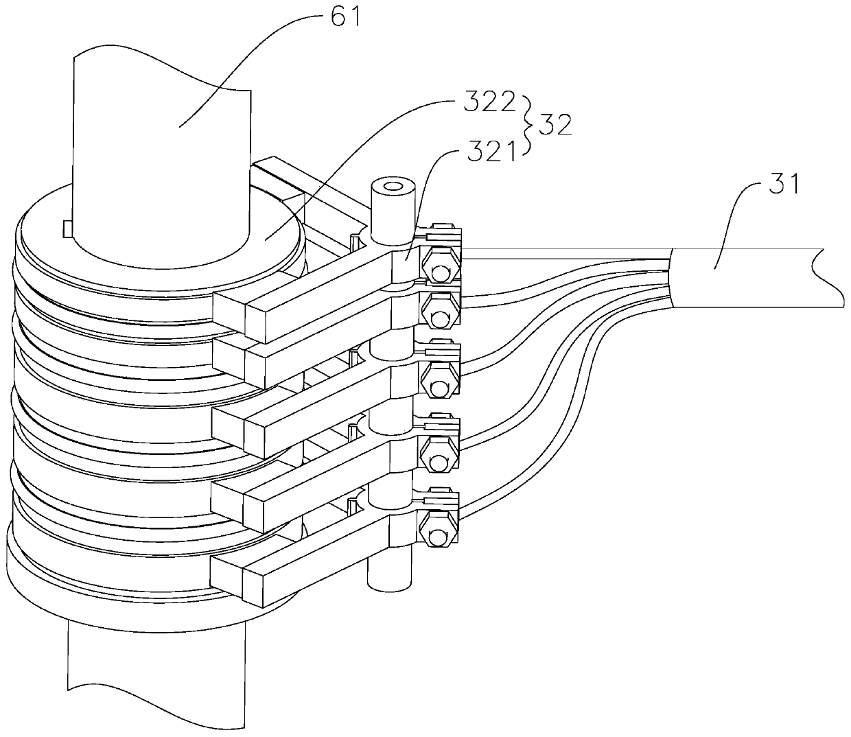 Rapid processing device for bulk amorphous alloy surface pattern