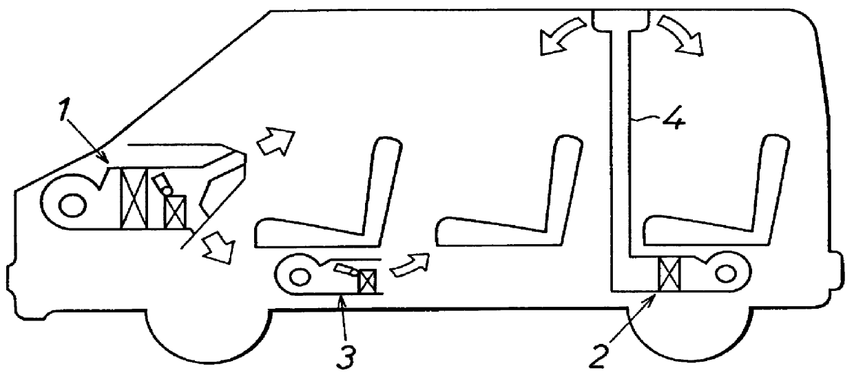 Air temperature control system for a vehicle