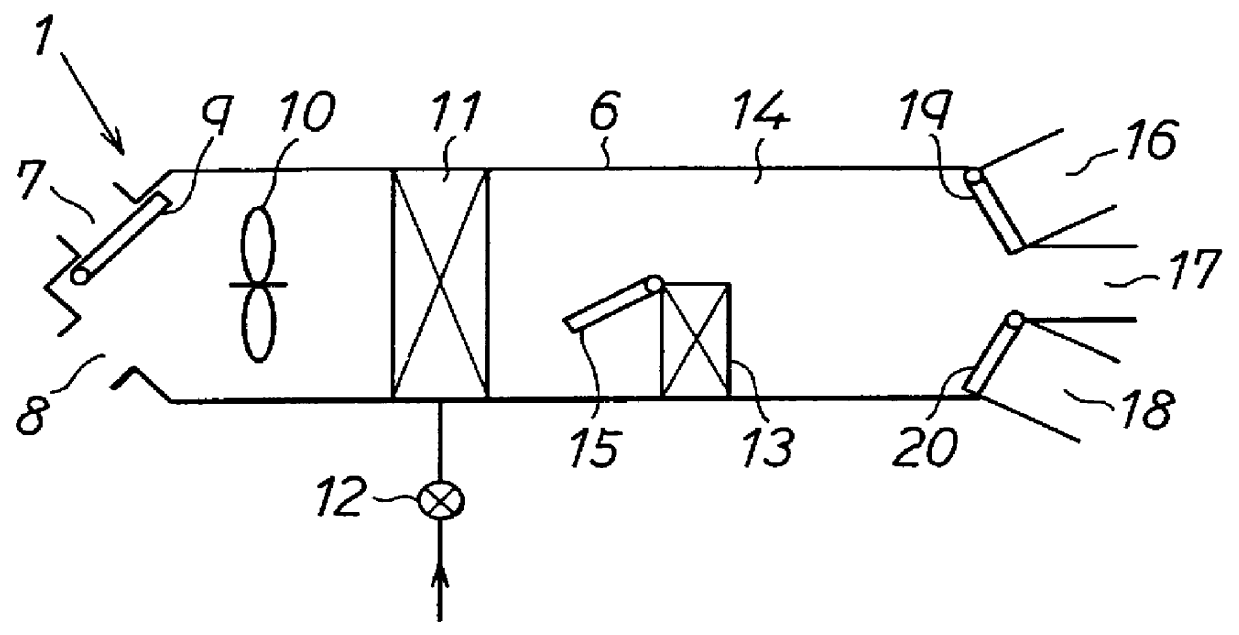 Air temperature control system for a vehicle