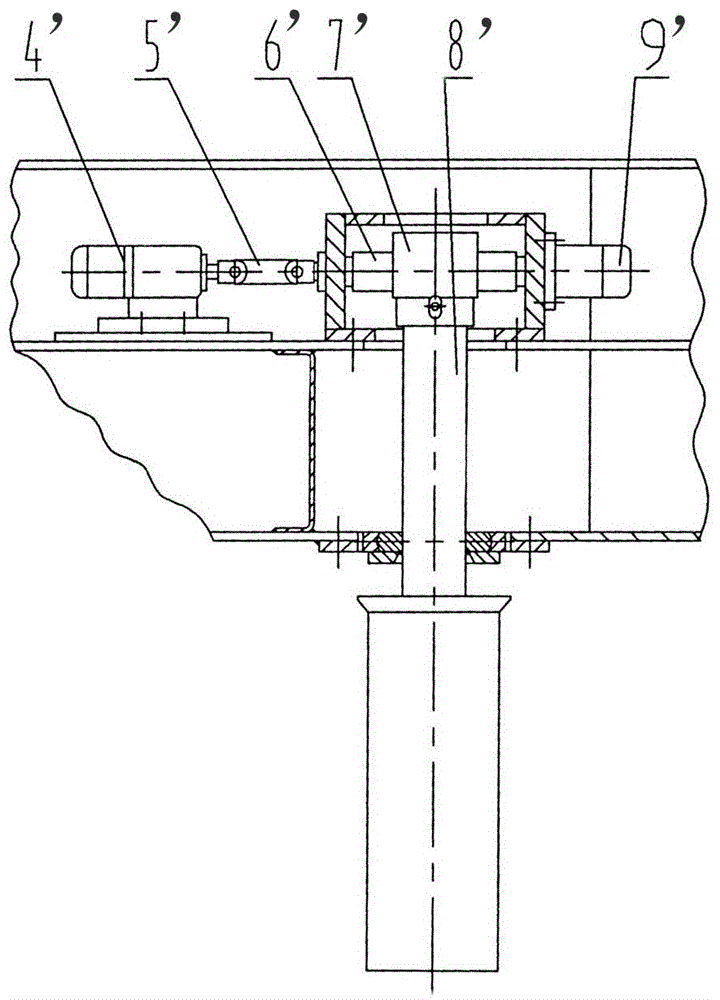 A kind of stacking device suitable for chemical fiber equipment