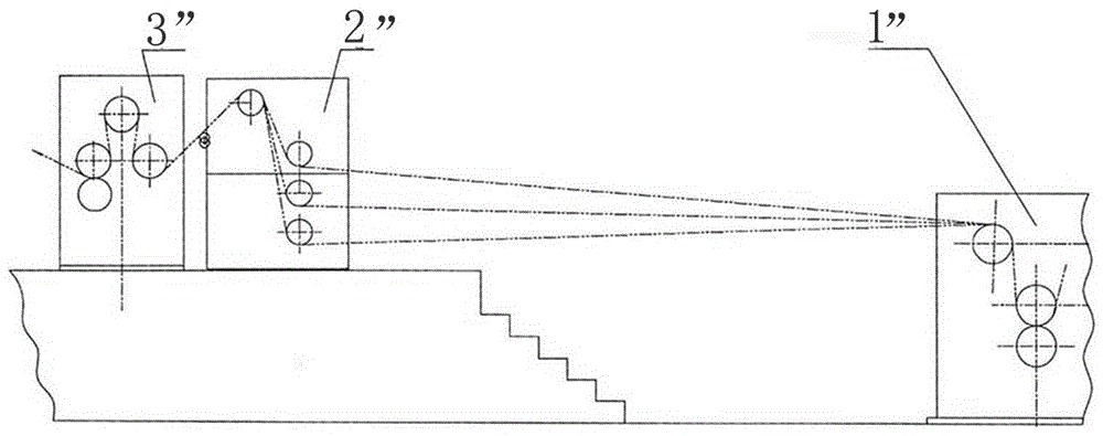 A kind of stacking device suitable for chemical fiber equipment