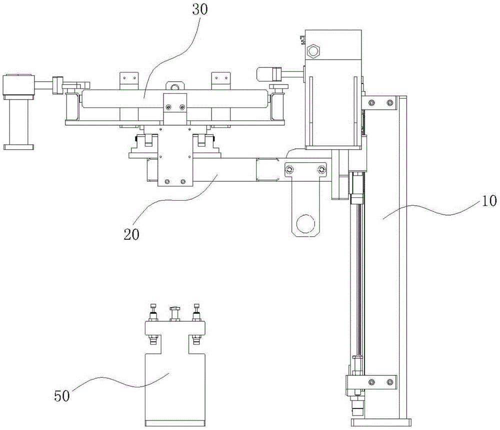 A lifting and tilting conveying mechanism