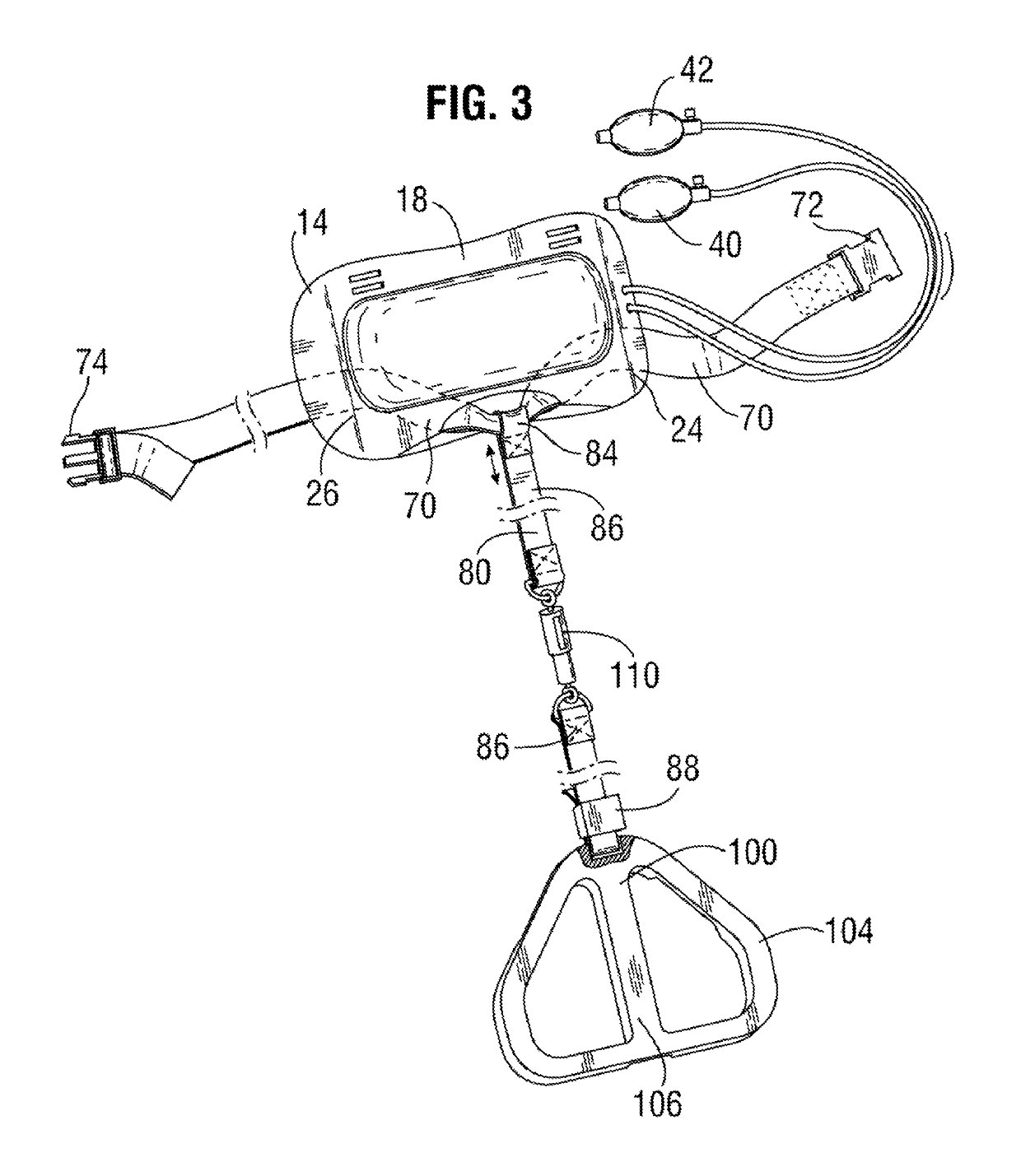 Pneumatic joint separator for lower body alignment