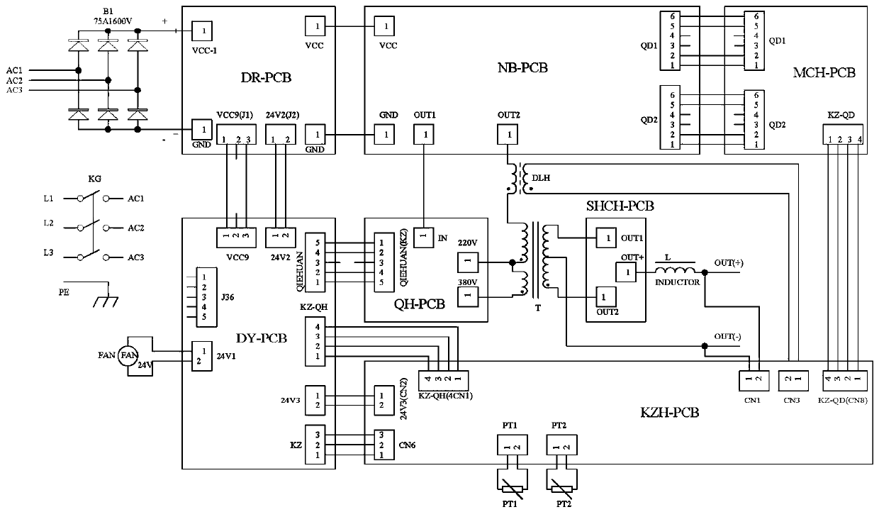 Full-power grid voltage inverter welding machine