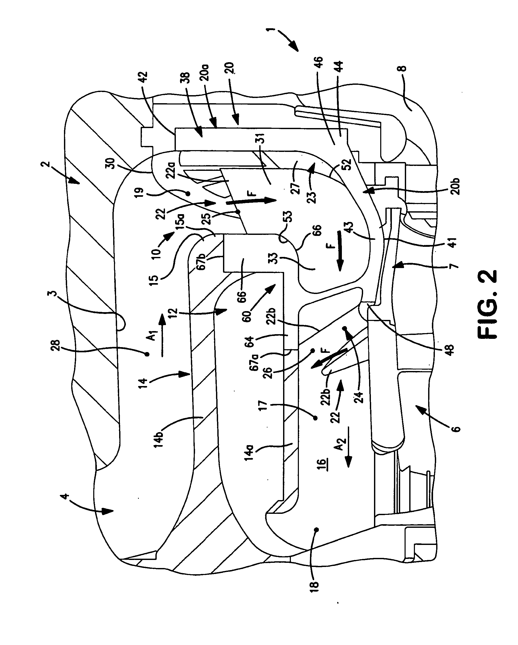 Fluid deflector for fluid separator devices