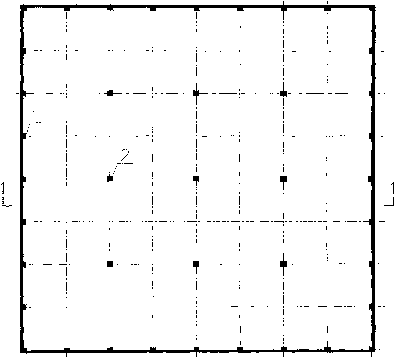 Inverted trapezoidal underground granary