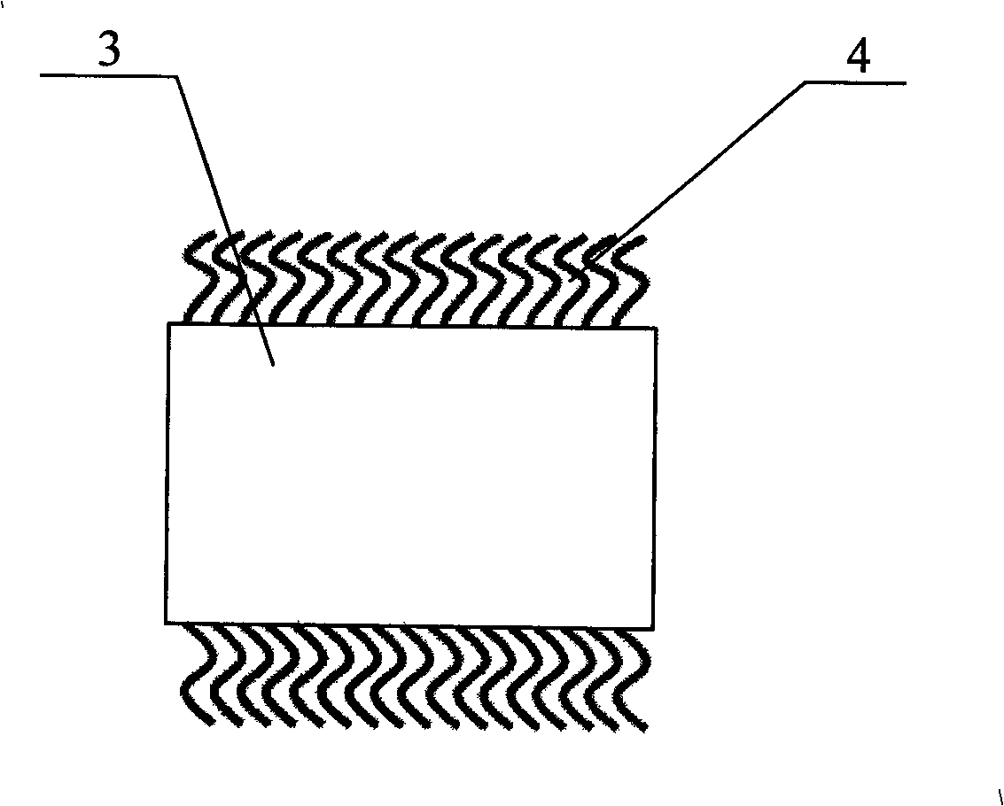 Gaseous diffusion layer for polymer electrolyte film fuel cell and preparation method thereof