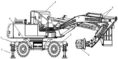 Rotary table of arch installation machine for tunnel