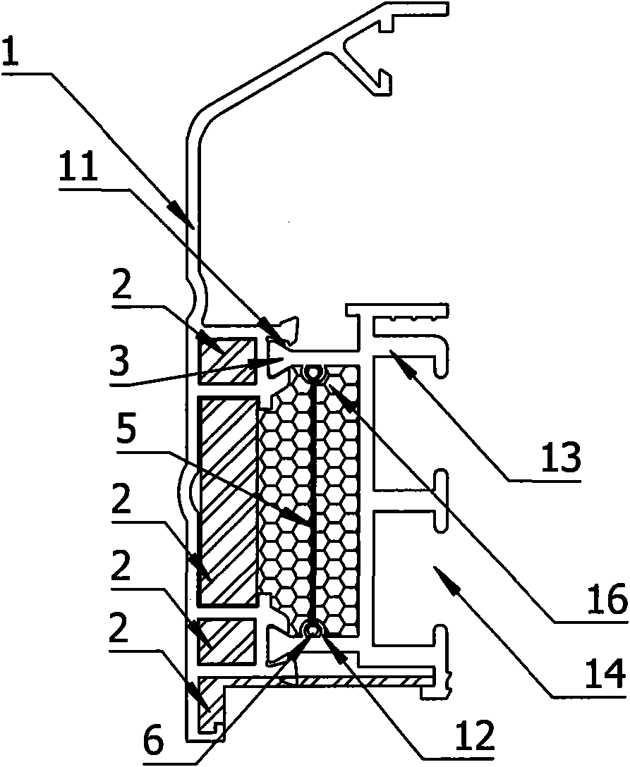 Multi-composite structure component for doors and windows