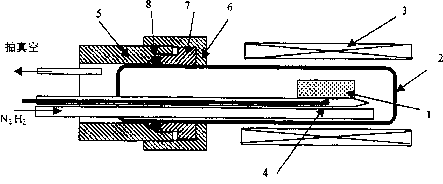 Open pipe tellurium cadmium mercury epitaxial material heat treatment method