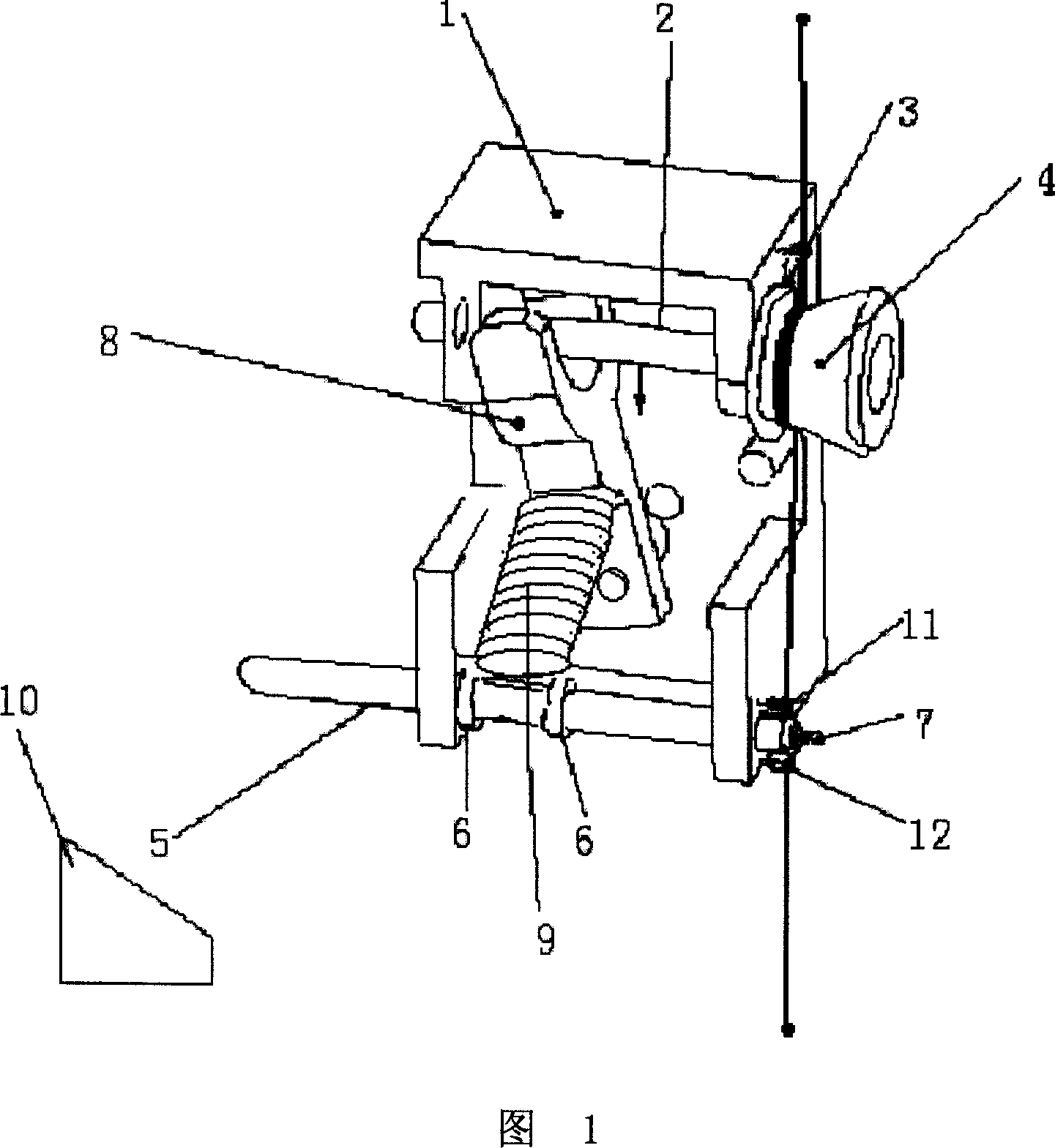 Thickness changing sewing needle rod wire selecting mechanism