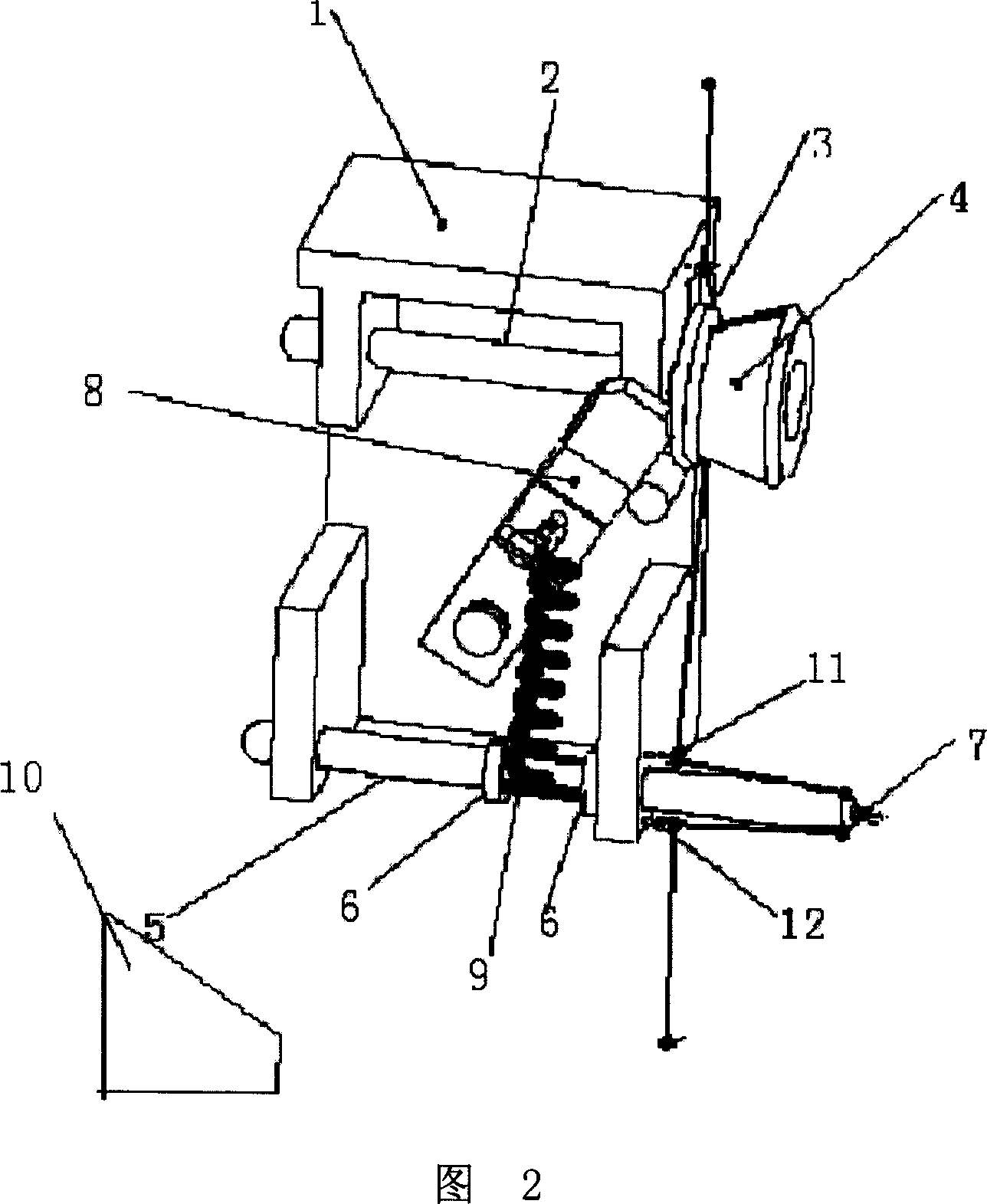 Thickness changing sewing needle rod wire selecting mechanism