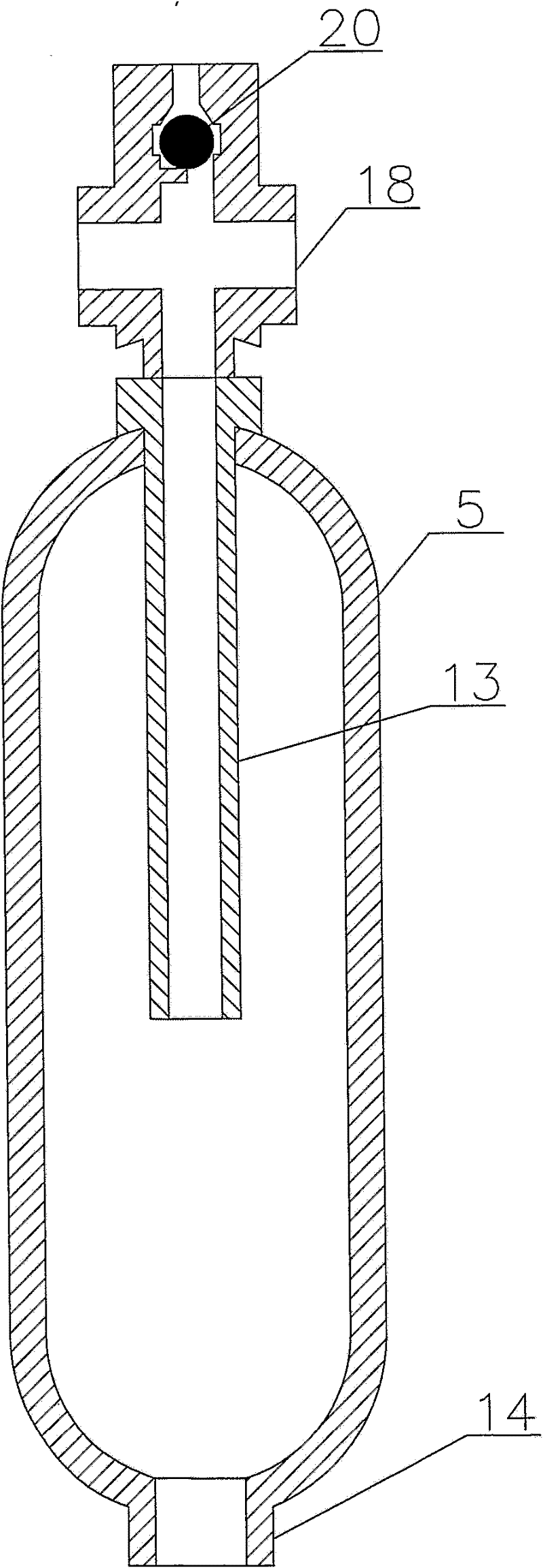 Apparatus for the purification of liquid, method for washing a hollow-fibre filter and use of the method for washing a hollow-fibre filter