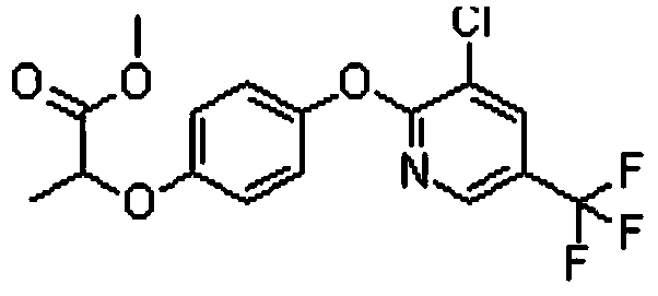 Composite herbicide containing pyrithiobac-sodium, fluorochloridone and haloxyfop-R-methyl, and application thereof