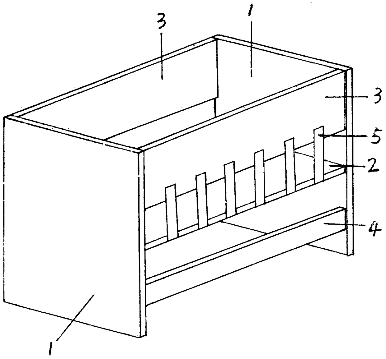 Crib capable of turning into desk