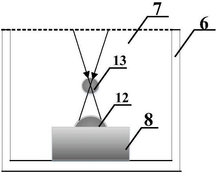 Method and device using laser to induce double cavitations