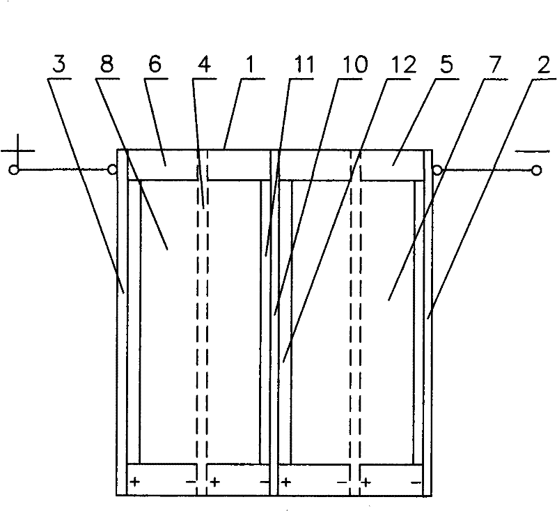 Bipolar membrane dual-liquid flow type hydroxyl radical generator