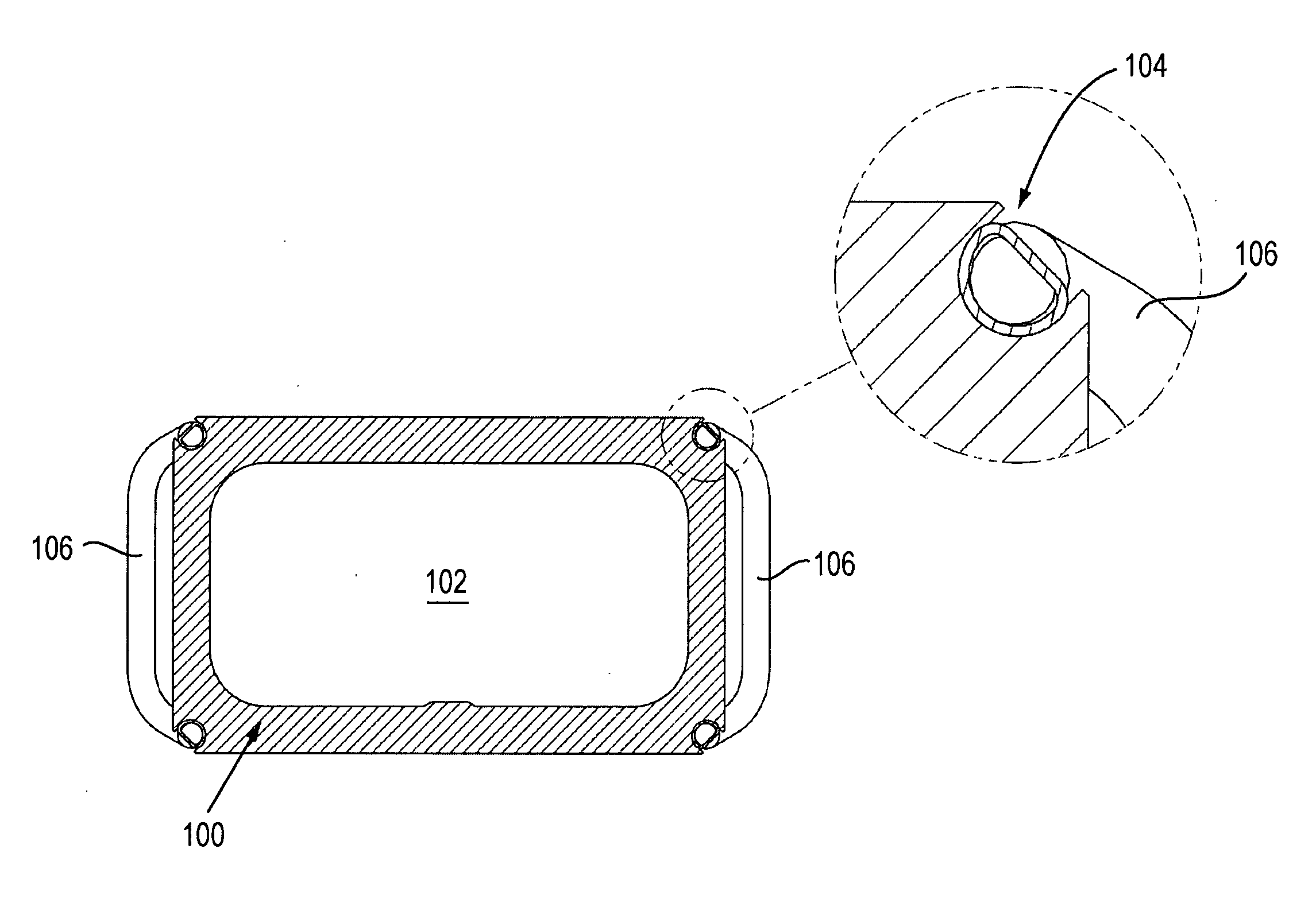 RF excited CO2 slab laser tube housing and electrodes cooling