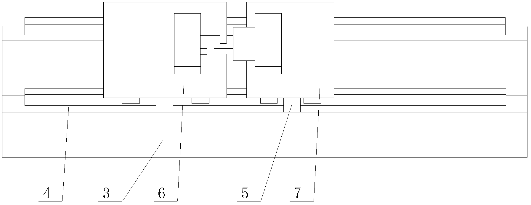 Energy feedback type linear electric motor testing and loading device