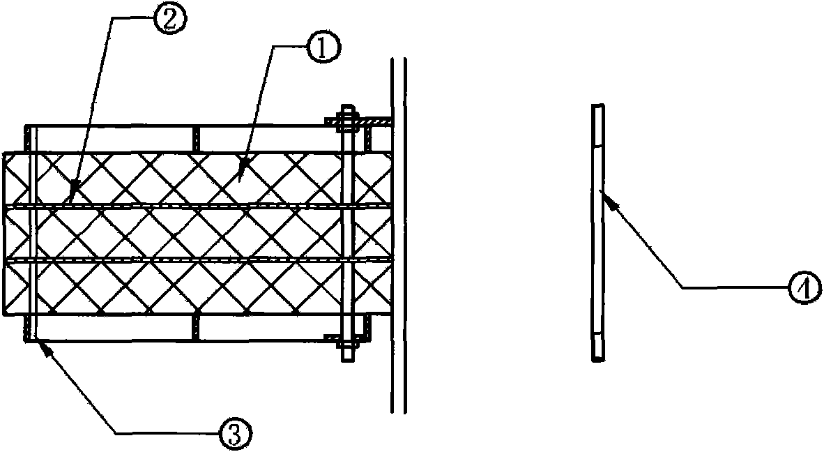 High-efficiency foam destroyer adopting metal base composite PTFE (Polytetrafluoroethylene)