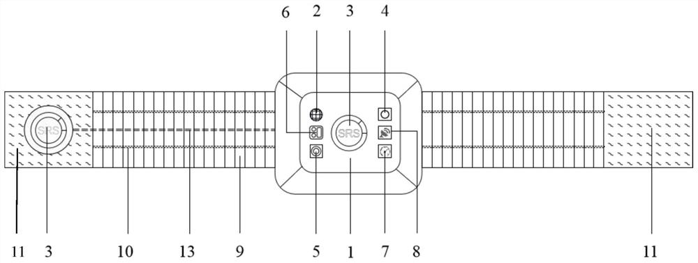 Attached unmanned aerial vehicle anti-falling bionic air bag device